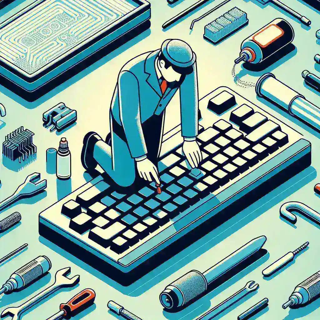 Bagaimana cara memperbaiki tombol yang tidak responsif pada keyboard saya?